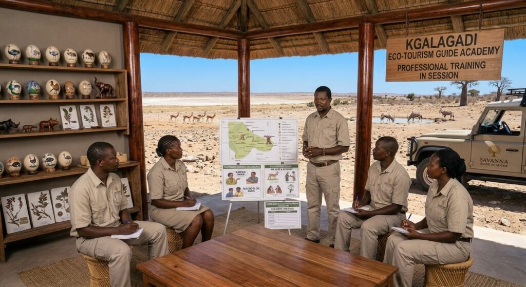 Local African tourism guide sharing destination knowledge with visitors.